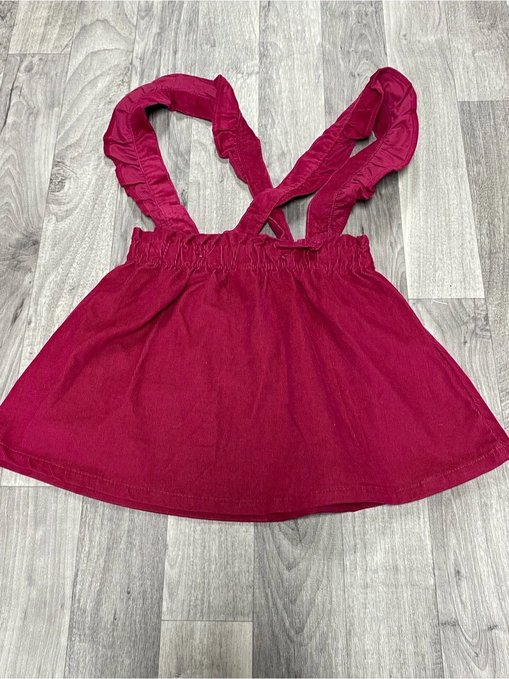 Carter's Girls' Ruffled Strap Skirt - Deep Burgundy